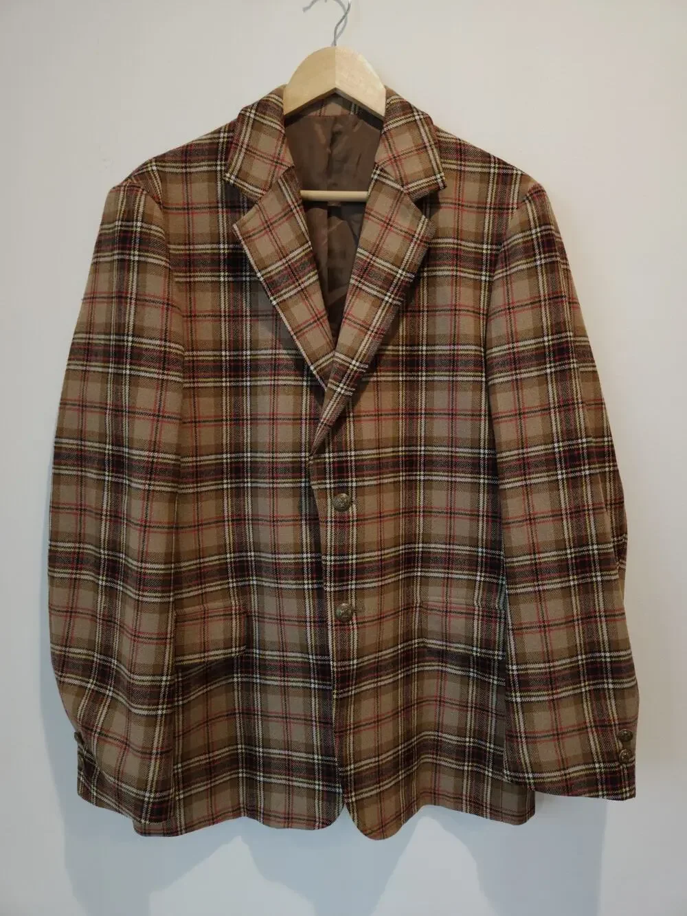 VINTAGE PENDLETON Mens Blazer Sport Coat Jacket Plaid Size 40L Virgin Wool USA